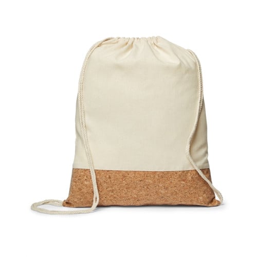 Cork Drawstring Sling Bag