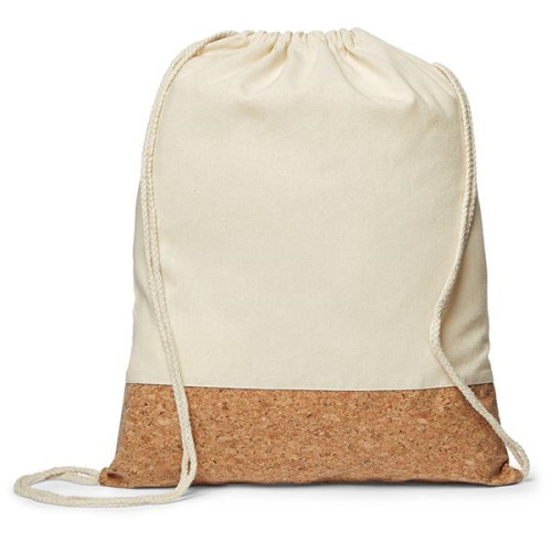 Cork Drawstring Sling Bag
