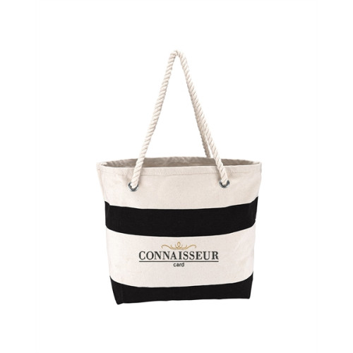 Cotton Resort Tote With Rope Handle