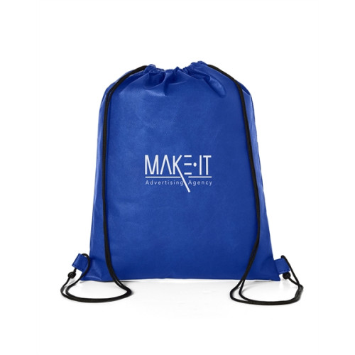 Hexagon Pattern Non-Woven Drawstring Backpack