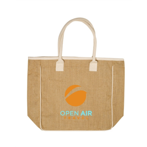 Seville Jute Canvas Tote