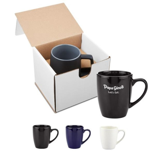 12oz Contemporary Challenger Cafe Ceramic Mug in Mailer