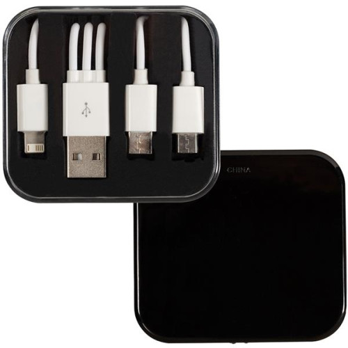 3-In-1 Charging Cable In Square Case