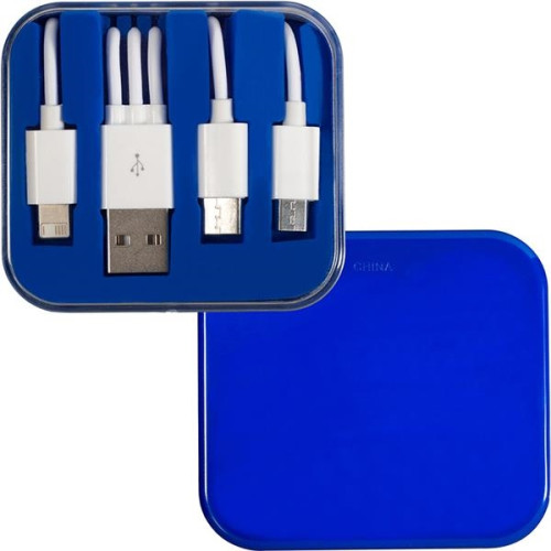 3-In-1 Charging Cable In Square Case