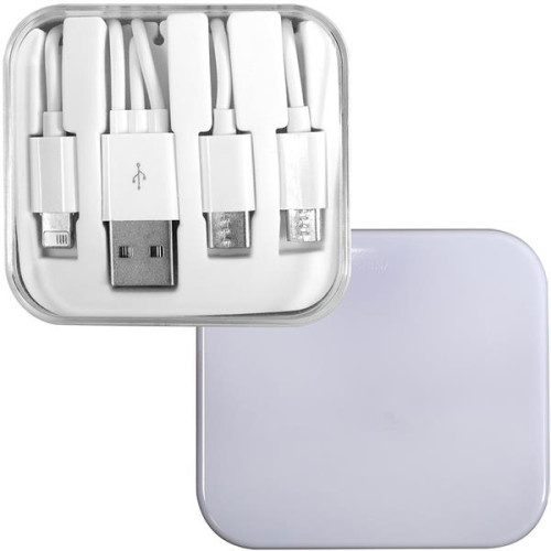 3-In-1 Charging Cable In Square Case