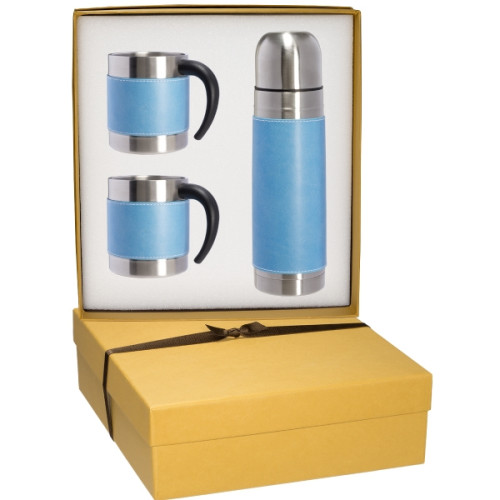 Tuscany™ Thermal Bottle And Coffee Cups Gift Set