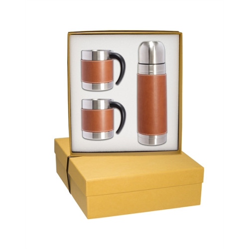 Tuscany™ Thermal Bottle And Coffee Cups Gift Set
