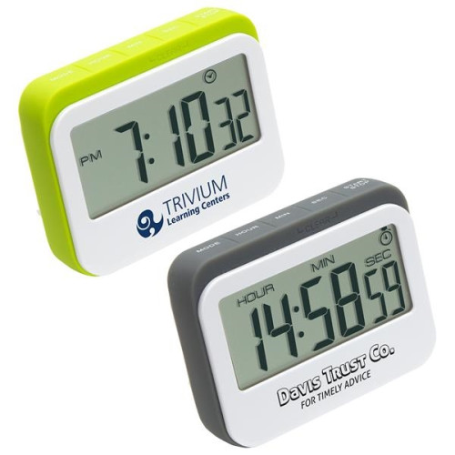 Soft Touch Widescreen Kitchen Timer/Clock