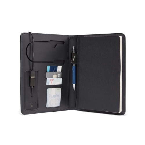 Roma 6" X 8" Wireless Power Charger Refillable Journal