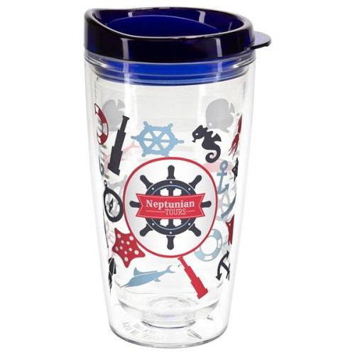 Reef 16 oz Tritan® Tumbler with Translucent Lid