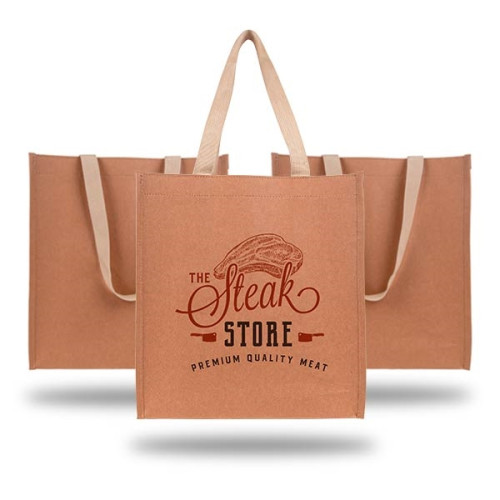 Durable And Washable Kraft Paper Tote Bag (350 GSM)