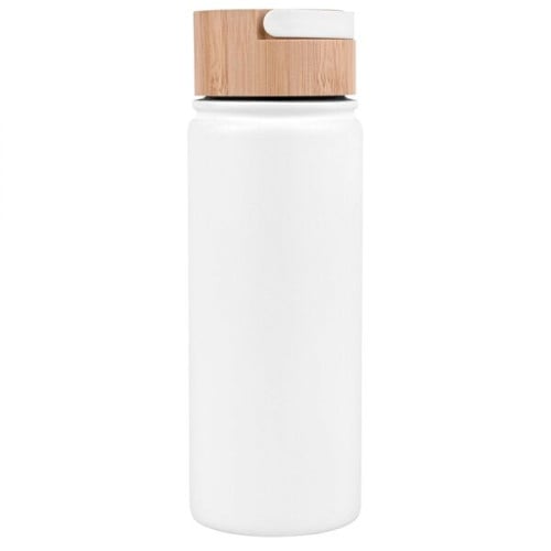 20 oz. Vacuum-Sealed Stainless Water Bottle with Bamboo Lid