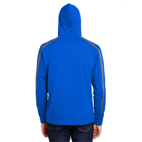 Men's Spartan Tech-Fleece Color Block Hooded Sweatshirt