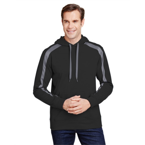 Men's Spartan Tech-Fleece Color Block Hooded Sweatshirt