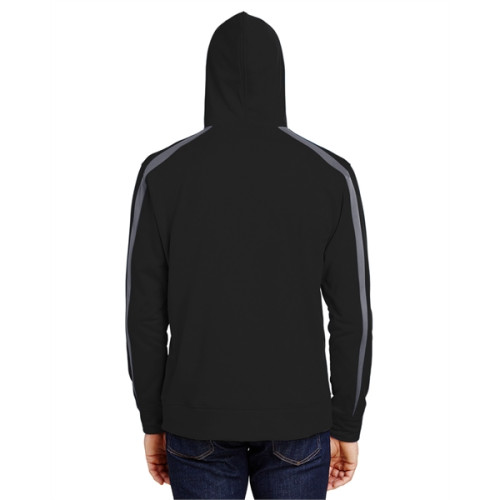Men's Spartan Tech-Fleece Color Block Hooded Sweatshirt
