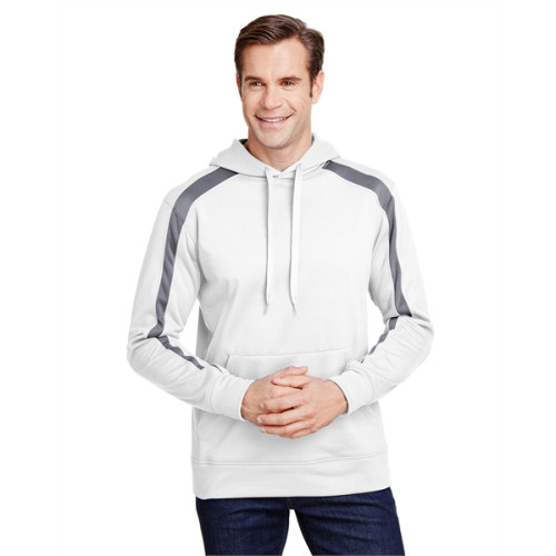 Men's Spartan Tech-Fleece Color Block Hooded Sweatshirt