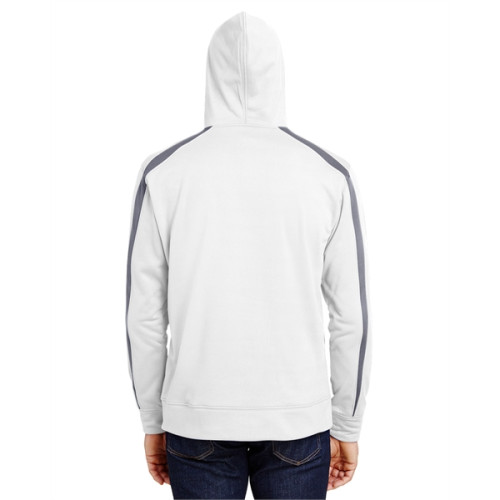Men's Spartan Tech-Fleece Color Block Hooded Sweatshirt