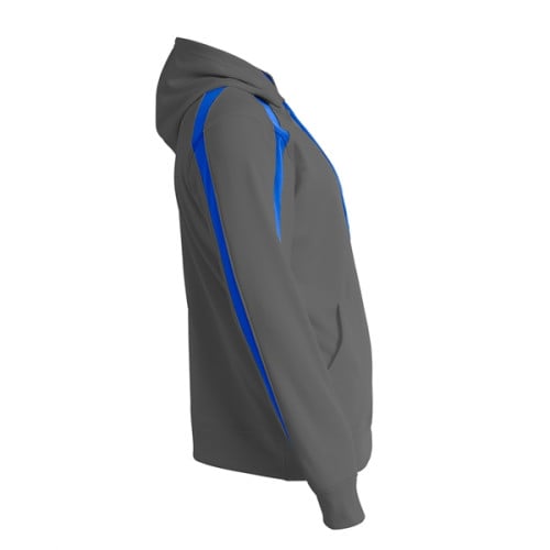 Men's Spartan Tech-Fleece Color Block Hooded Sweatshirt