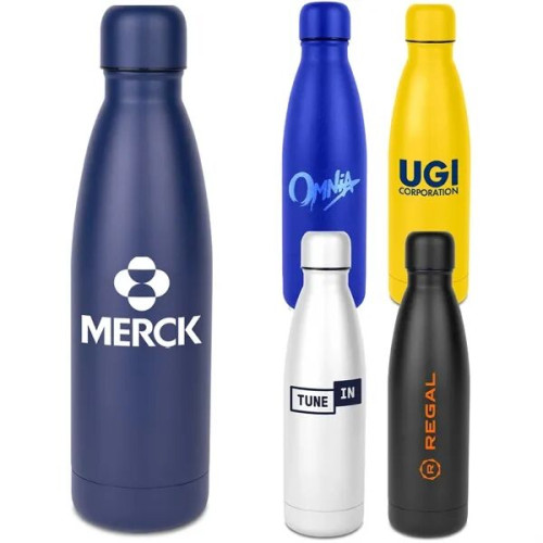 Powder Coated Hydro-Soul Water Bottle w/Copper Lining -17oz.