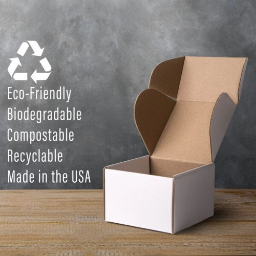 Full Color Printed Corrugated Box Small 6x6x4 For Mailers