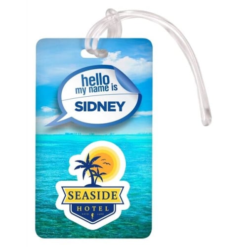 2.5" x 4.25" Deluxe Full Color Luggage Tag