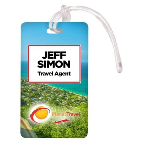 2.5" x 4.25" Deluxe Full Color Luggage Tag