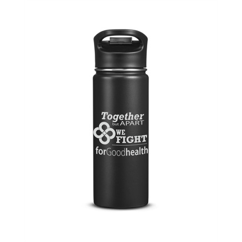 18oz Double-Wall Vacuum Bottle With Sip-Thru Top
