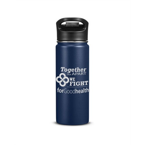 18oz Double-Wall Vacuum Bottle With Sip-Thru Top