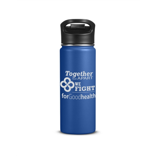 18oz Double-Wall Vacuum Bottle With Sip-Thru Top
