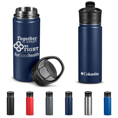18oz Double-Wall Vacuum Bottle With Sip-Thru Top