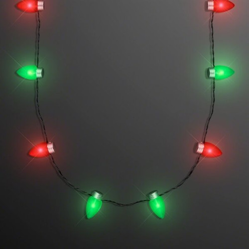 Holiday Light Necklaces With 1" Bulbs