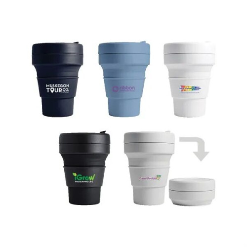 Stojo 12 oz. Collapsible Cup, Full Color Digital