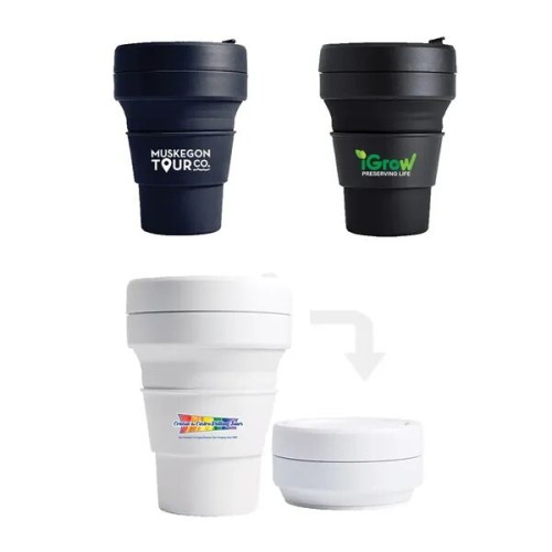 Stojo 12 oz. Collapsible Cup, Full Color Digital