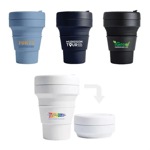 Stojo 12 oz. Collapsible Cup, Full Color Digital