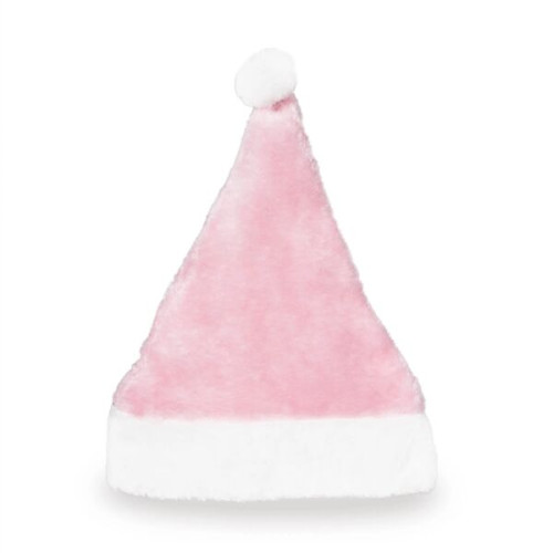 Mrs. Claus Pink Plush Santa Hat