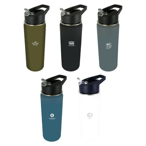 Halcyon® 20 oz. Sports Bottle with Flip Straw Lid, Laser En