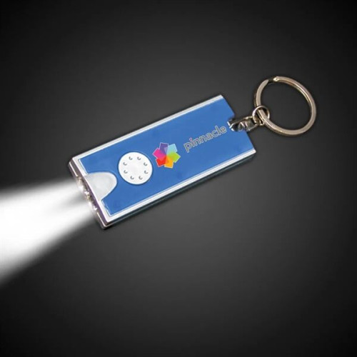 2 1/2" Rectangle Light Up Key Chain Flashlight