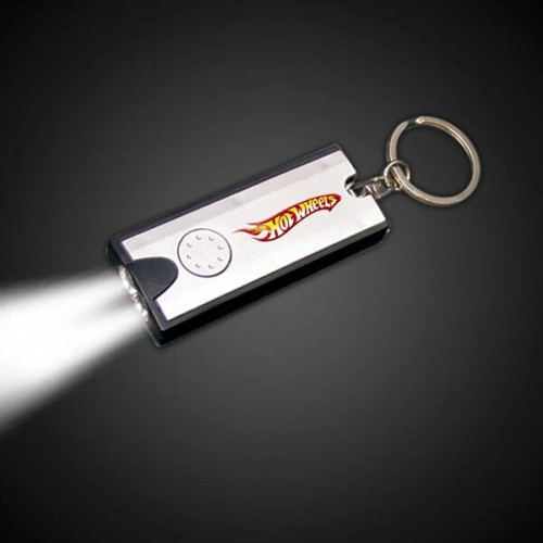 2 1/2" Rectangle Light Up Key Chain Flashlight