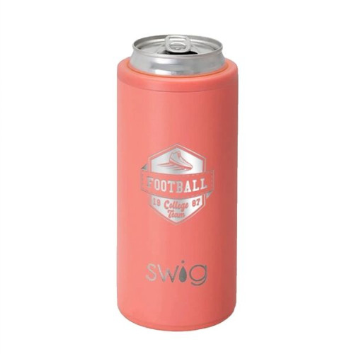 Swig® 12 oz. Skinny Matte Can Cooler, Laser, Premium