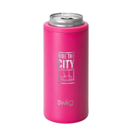Swig® 12 oz. Skinny Matte Can Cooler, Laser, Premium