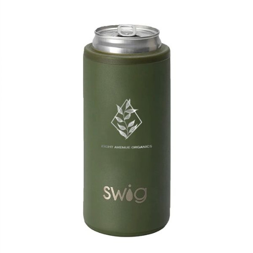 Swig® 12 oz. Skinny Matte Can Cooler, Laser, Premium