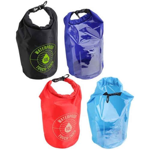 10-Liter Waterproof Gear Bag With Touch-Thru Pouch