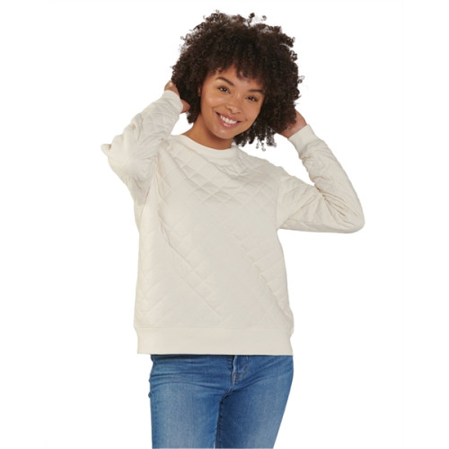 Ladies' Quilted Jersey Sweatshirt