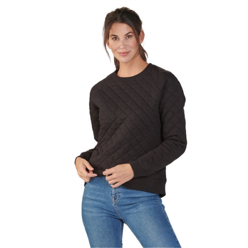 Ladies' Quilted Jersey Sweatshirt