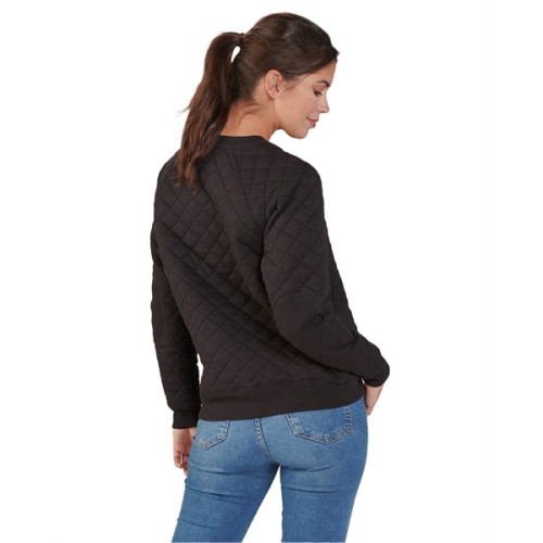 Ladies' Quilted Jersey Sweatshirt
