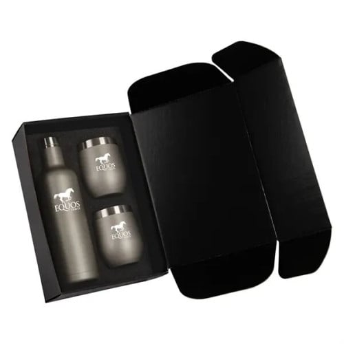 Bliss Wine Bottle & 2 Tumbler Gift Set