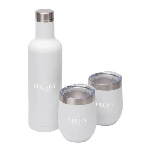 Bliss Wine Bottle & 2 Tumbler Gift Set