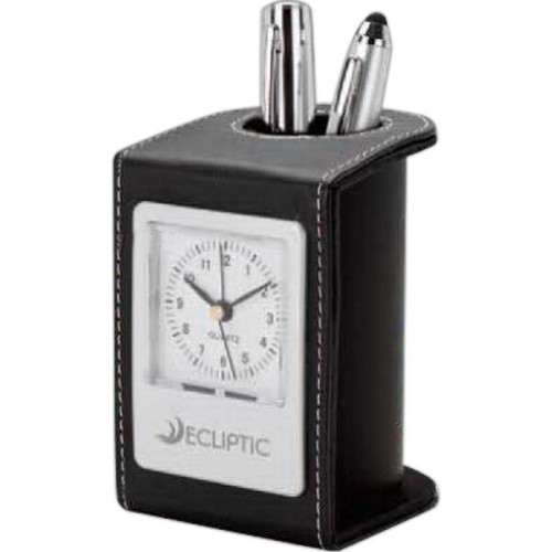 Alba Desk Clock & Pen Cup