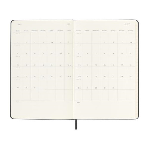 Moleskine® Hard Cover Large 12-Month Planner and GO Pen