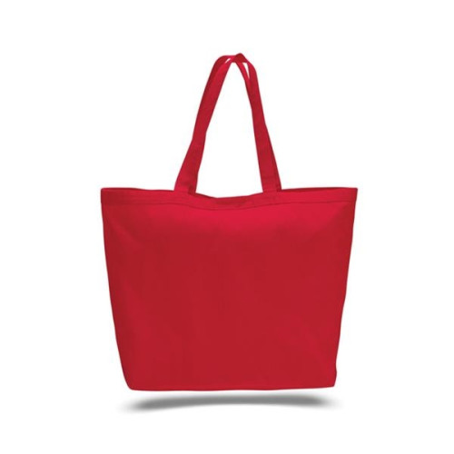 12 Oz. Cotton Canvas Big Tote With Hook and Loop Closure
